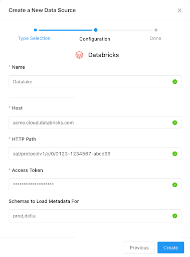 Filling Configuration Details